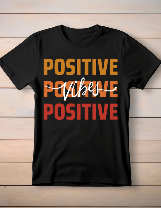 Trillingo Unisex Positive Vibes Printed T-Shirt