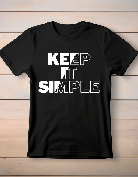Trillingo Unisex Keep It Simple Printed T-Shirt