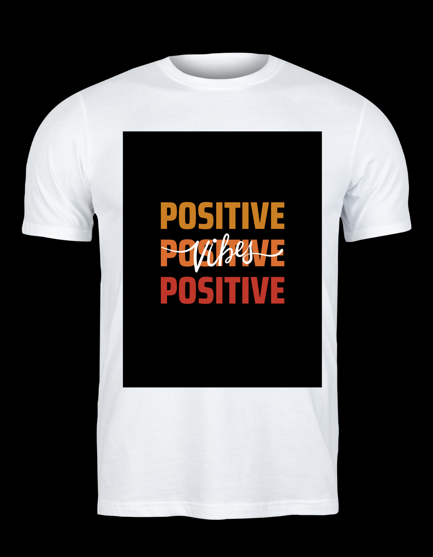 Trillingo Unisex Positive Vibes Printed T-Shirt