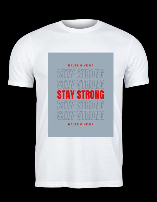 Trillingo Unisex Stay Strong Printed T-Shirt