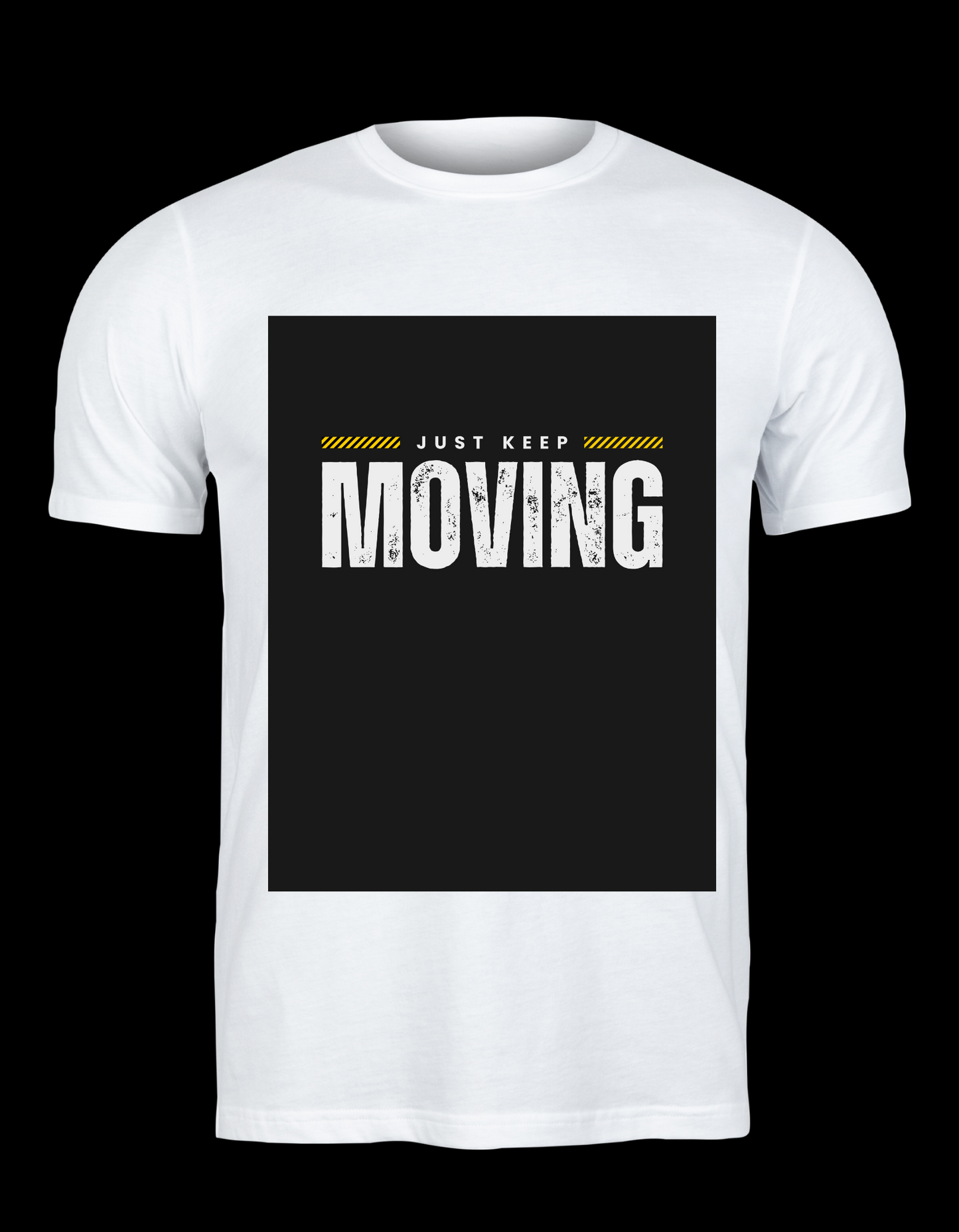 Trillingo Unisex Just Keep Moving Printed T-Shirt