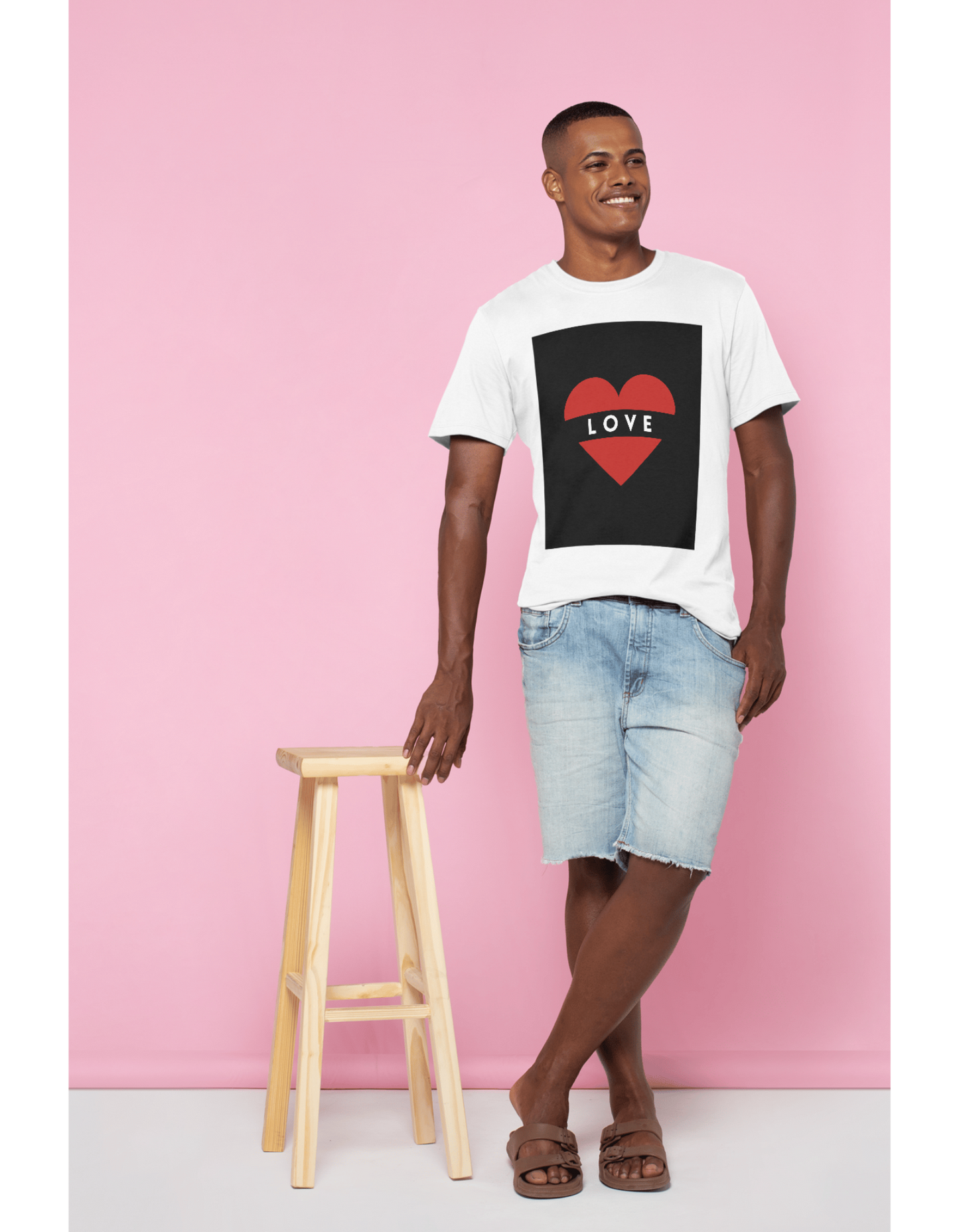 Trillingo Unisex Love Text Printed T-Shirt