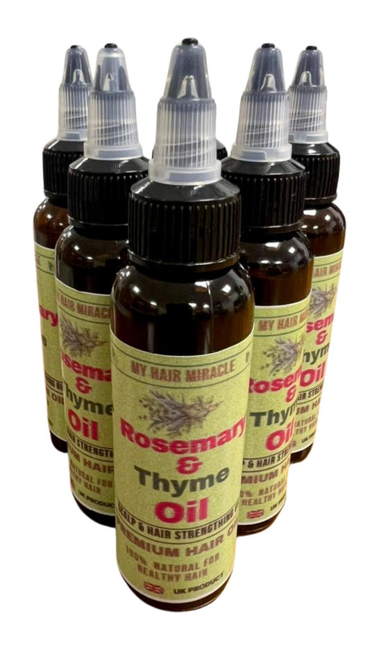 Rosemary & Thyme Oil My Hair Miracle 100% Natural For Hair Growth 60ml