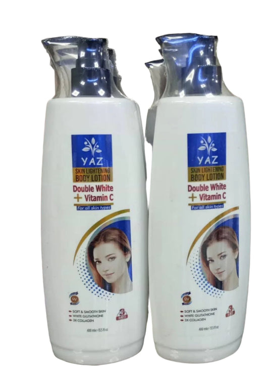 Yaz Skin Lightening Body Lotion Double White Vitamin C 400ml