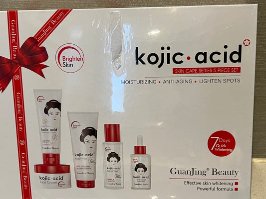 Kojic Acid Skincare 5 Piece Set 7 Days Quick Whitening Formula