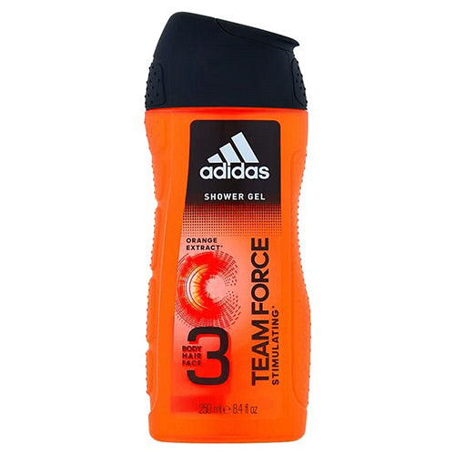 Adidas Team Force Stimulating 3 in 1 Shower Gel 250ml
