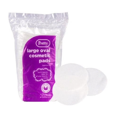 Pretty Large Oval Cosmetic Pads x 80