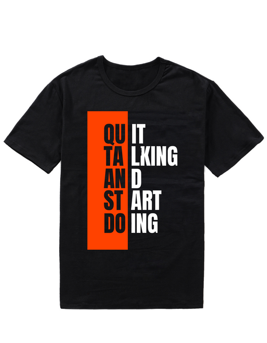 Trillingo Unisex Stop Talking Start Doing Printed T-Shirt