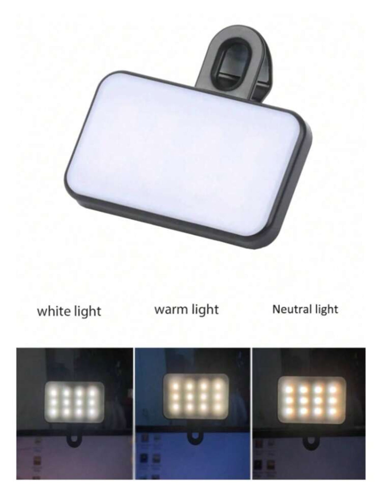 Phone Light Selfie Light, LED Phone Light With 3 Lighting Mode, Portable Mini Clip-On Fill Light.