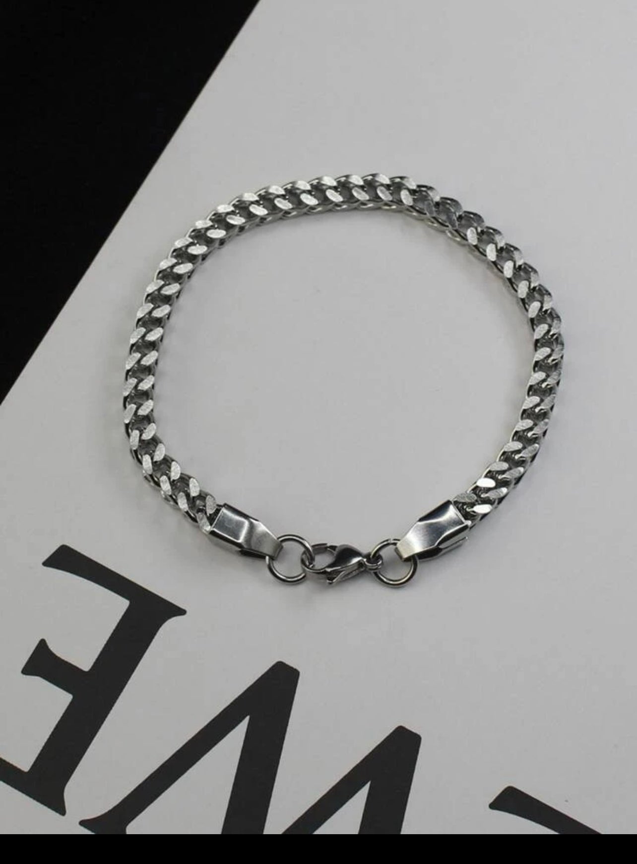 Zuri Men Chain Bracelet Stainless Steel  silver Punk Hip Pop Style for Jewelry Gift and for a Stylish Look Z125