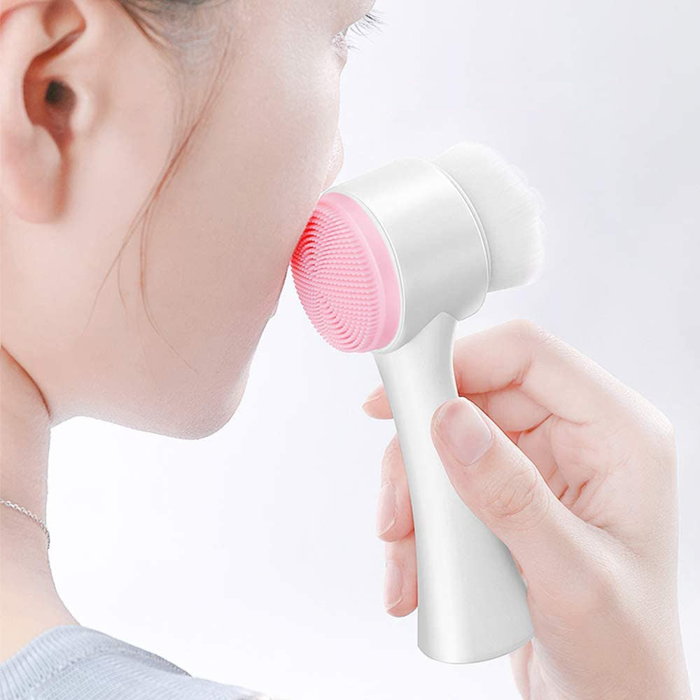 Sassy Facial Exfoliating Brush Circular Double Brush