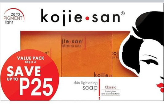 Kojie San Soap 3 in 1  Pack 195g