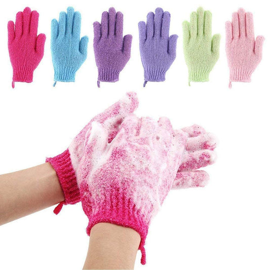 New  Exfolating Scrubber Multi Col Assorted Bath Glove