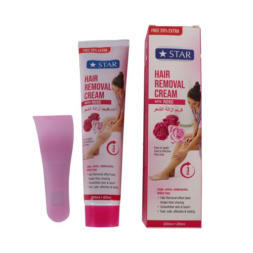 Star Hair removal cream with with rose