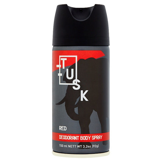 Tusk men’s deodorant body spray red
