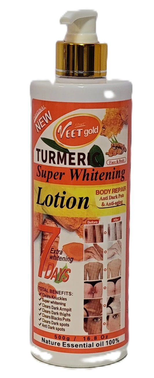 Veet Gold Turmeric Super Whitening Lotion - 500ml