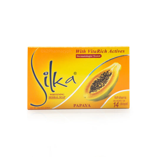 Silka Whitening Herbal Papaya Soap 90G