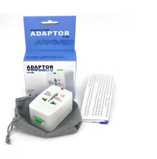 UK USA Europe International Travel Adaptor Plug - All-In-One