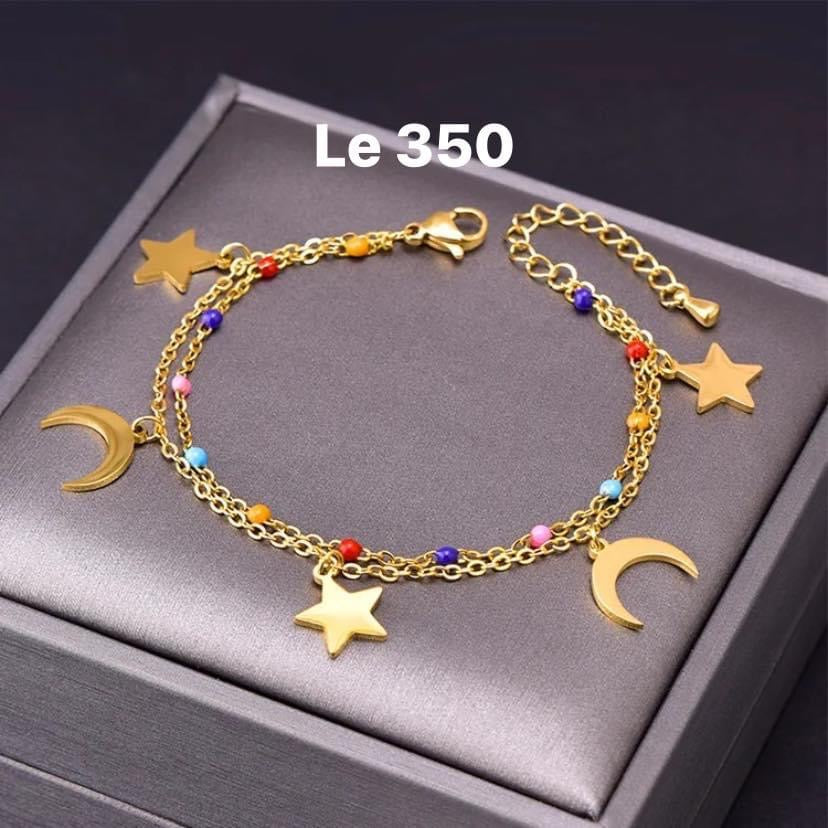 Star Moon Gold Bracelet