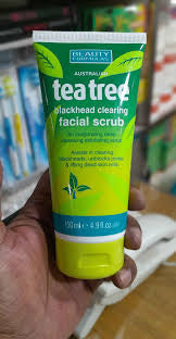 Beauty Formulas Blackhead Clearing Tea Tree Facial Scrub