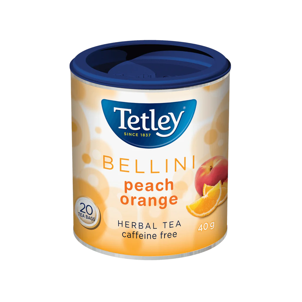 Tetley Bellini Peach Orange Herbal Tea