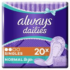 Always Dailies 20 x  Panty Liners