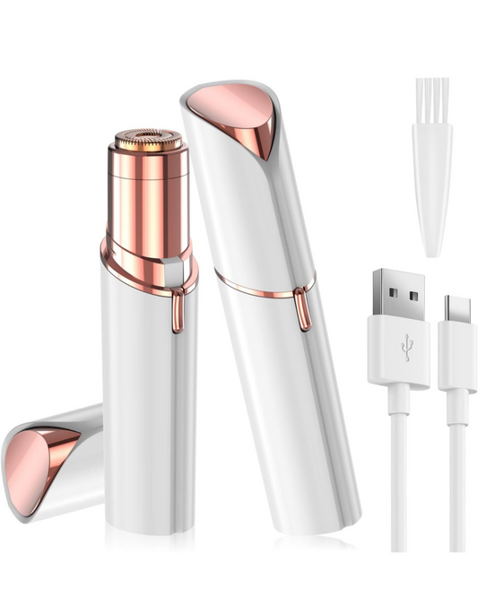 Facial Hair Remover For Women Rechargeable Hair Trimmer Rose Gold