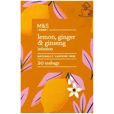 M&S Lemon Ginger & Ginseng Infusion Tea