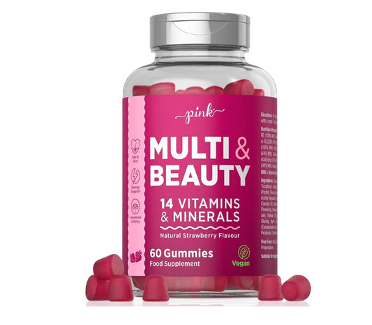 Pink Multi Beauty 14 Vitamins 60 Gummies