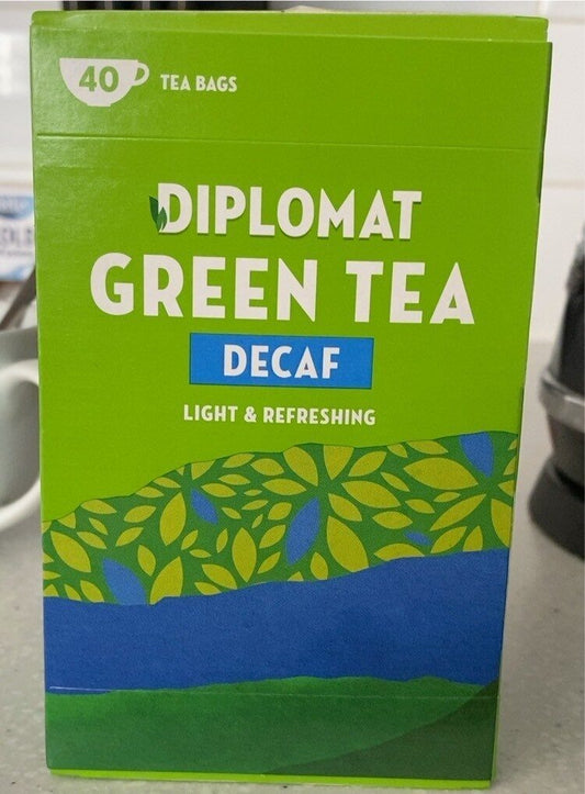 Diplomat Decaf Green Tea  76g 40 Bags