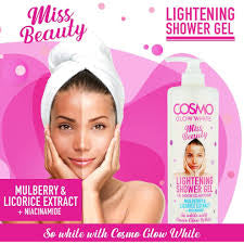 COSMO Glow White Miss Beauty Lightening Shower Gel 1000ml