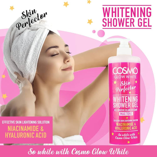 COSMO Glow Skin Perfector White Whitening Shower Gel 1000ml