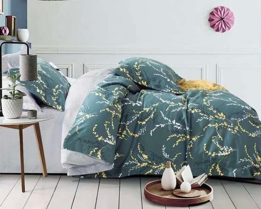 Teal Floral Complete Bed Sheet Sets