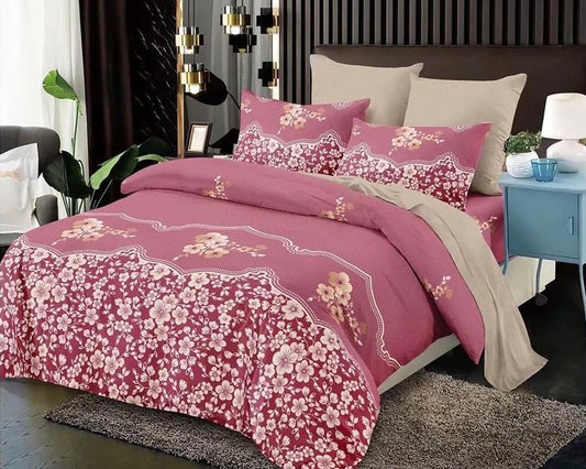 Rouge With Polkadot Complete Bed Sheet