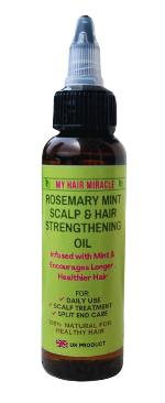 My Hair Miracle Rosemary Mint Scalp Hair Strengthening Oil 60ml