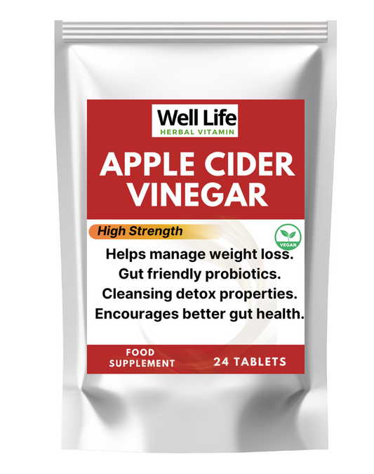 Well Life Apple Cider Vinegar 24 Tablets High Strength Vitamins