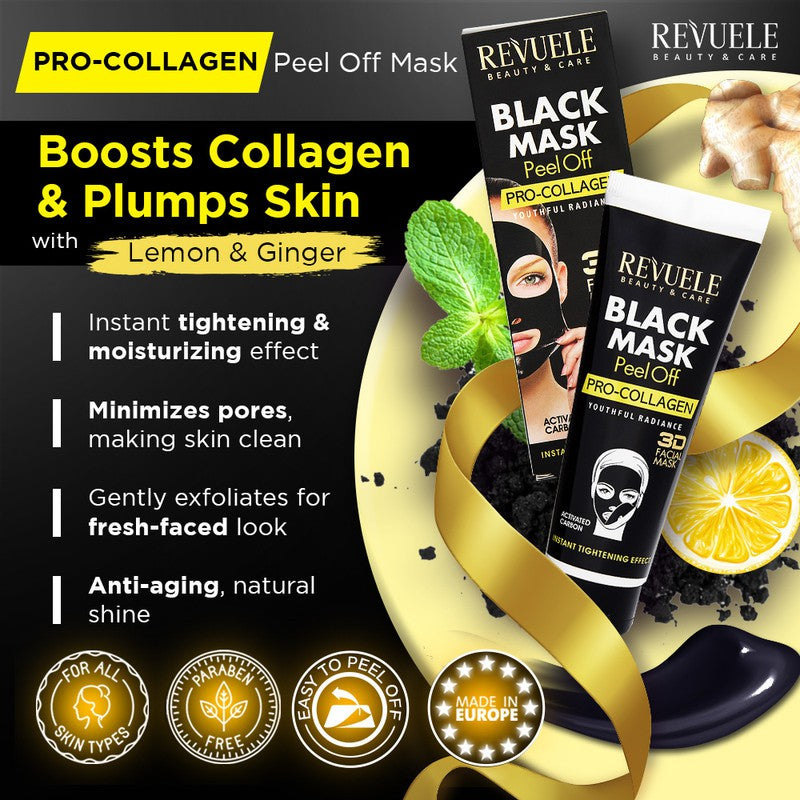 Revuele Black Mask Peel Off Pro-Collagen