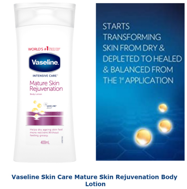 Vaseline Intensive Care - Mature Skin Rejuvenation Body Lotion